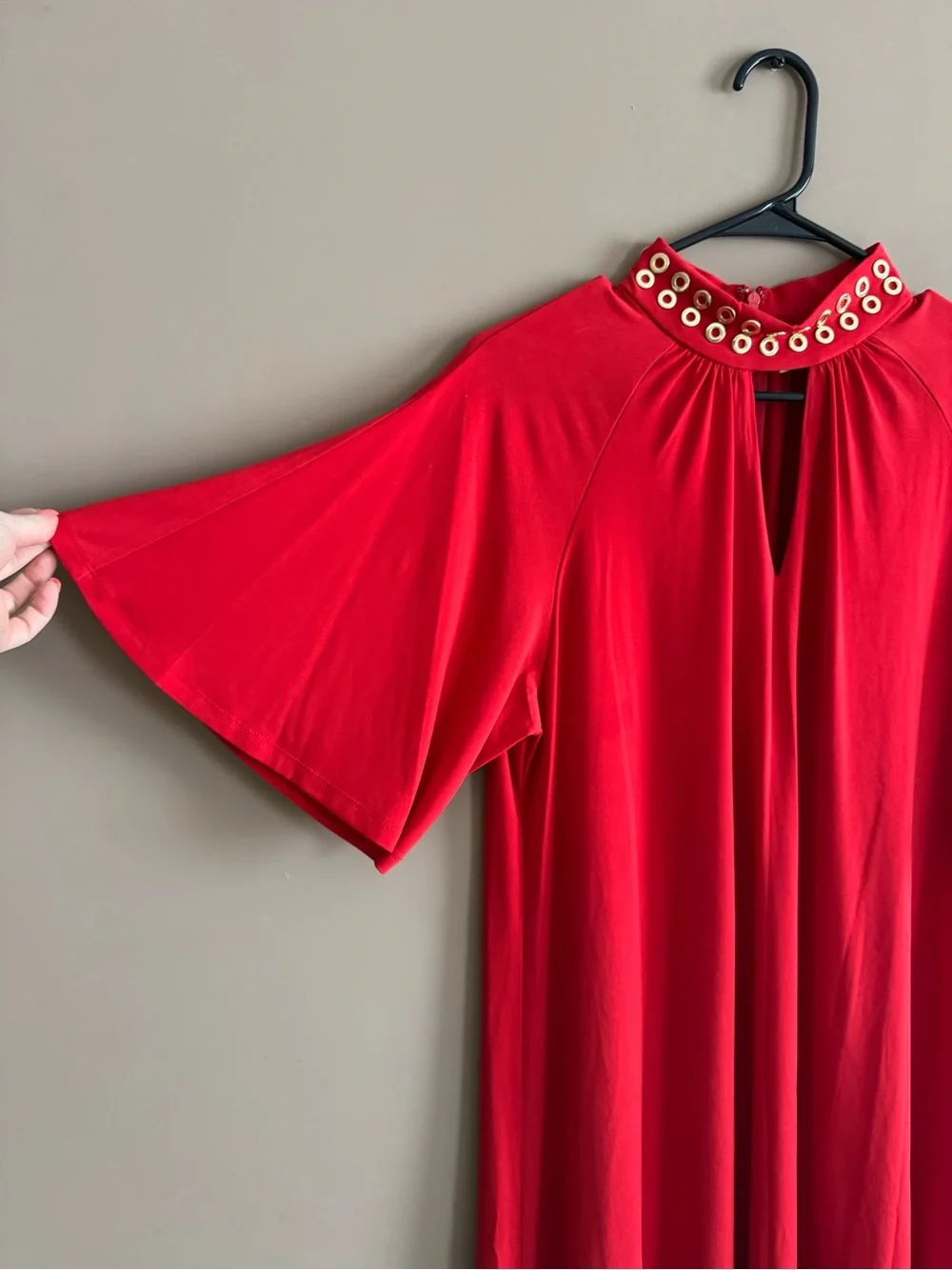 MICHAEL Michael Kors Grommet- Neck Keyhole Dress
